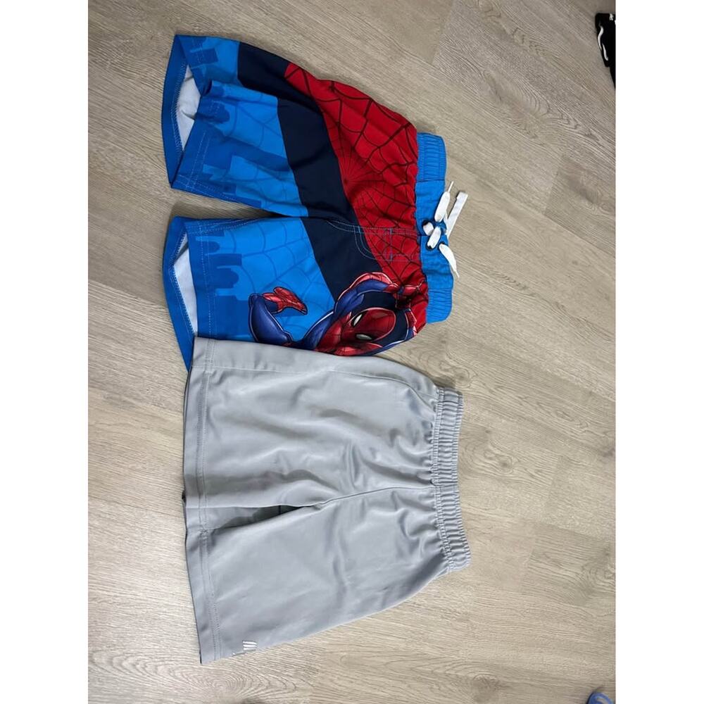 Boys 4T Swim Trunks Bundle Spider-Man Summer Swimwear Lot